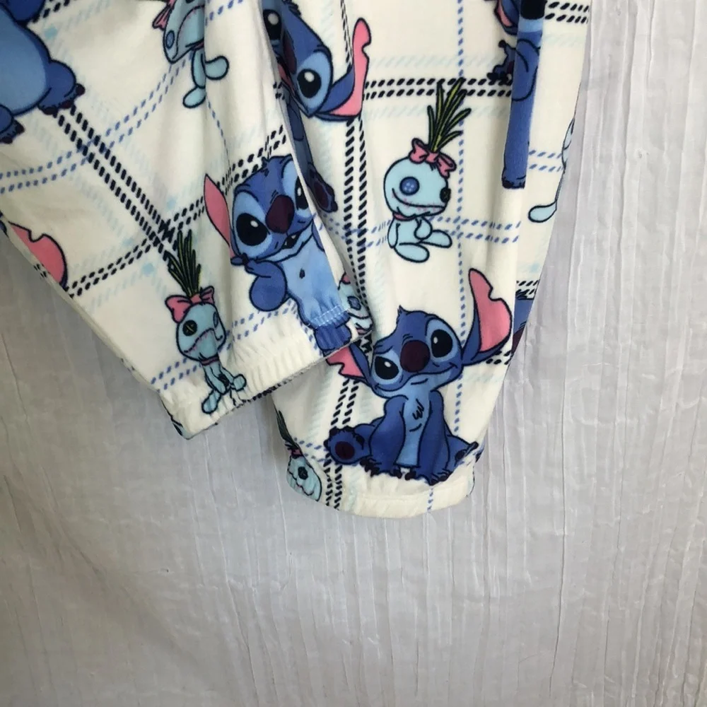 DISNEY STITCH size large unisex super soft pajama loungewear pants w/ elastic - Picture 5 of 12